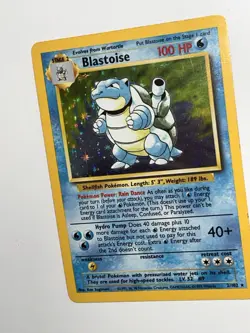 Pokemon TCG Blastoise Base Set Holo Rare 2/102 1999 WOTC 100 HP Stage 2 - Image 3