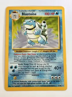 Pokemon TCG Blastoise Base Set Holo Rare 2/102 1999 WOTC 100 HP Stage 2 - Image 4