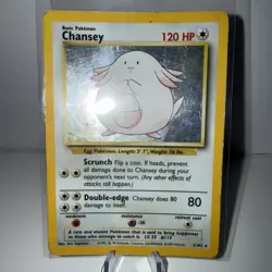 Chansey 3/102 Holo 1999 WOTC Pokemon TCG Base Set Unlimited Rare Card - Image 1