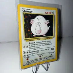 Chansey 3/102 Holo 1999 WOTC Pokemon TCG Base Set Unlimited Rare Card - Image 3