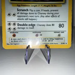 Chansey 3/102 Holo 1999 WOTC Pokemon TCG Base Set Unlimited Rare Card - Image 5