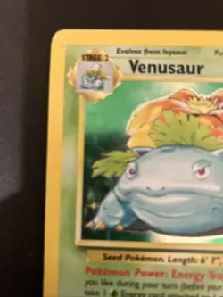Pokemon Base Set Venusaur Holo 15/102 WOTC Rare HP Vintage 1999 - Image 2