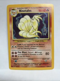 Pokemon TCG Ninetales Base Set 12/102 Holo - Image 1