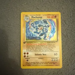 Machamp HOLO 08/102 - 1st Edition POKEMON 1999 Base Set WOTC - LP - See Pics - Image 1