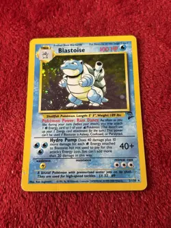 Blastoise 002/130 Base Set 2 Holo Wotc Pokemon Card 1999 Played - Image 1