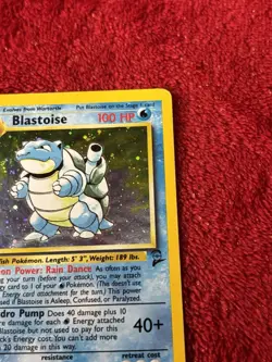 Blastoise 002/130 Base Set 2 Holo Wotc Pokemon Card 1999 Played - Image 2