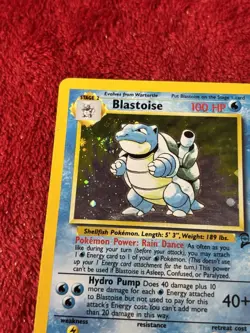 Blastoise 002/130 Base Set 2 Holo Wotc Pokemon Card 1999 Played - Image 3