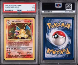 1999 Pokemon Base Set Unlimited Charizard Holo #4/102 PSA 7 - Image 3