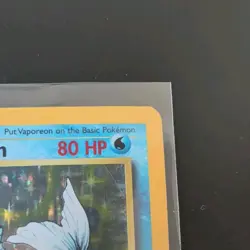 Pokemon TCG Vaporeon 12/64 Jungle Unlimited Holo Rare WOTC 1999 MP Vintage Card - Image 3