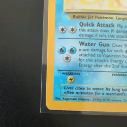 Pokemon TCG Vaporeon 12/64 Jungle Unlimited Holo Rare WOTC 1999 MP Vintage Card - Image 5