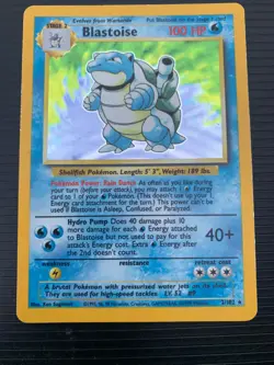 1999 Pokemon TCG Blastoise Base set 2/102 Holo Holo Rare - Image 4