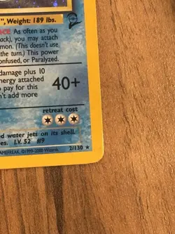 Pokemon Base Set 2 Blastoise 2/130 Holo WOTC Vintage 1999-2000 LP - Image 4