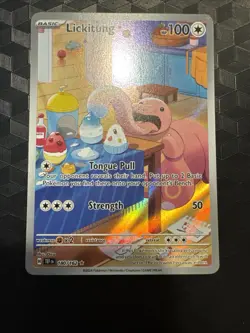 Pokemon TCG Lickitung 180/162 Sv05: Temporal Forces Illustration Rare Holo MP - Image 1