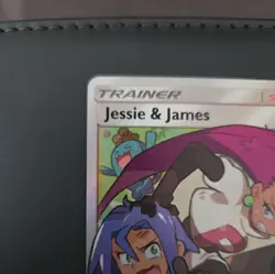 Jessie and James 68/68 Ultra Rare Full Art Hidden Fates Pokemon Card NM - Image 2
