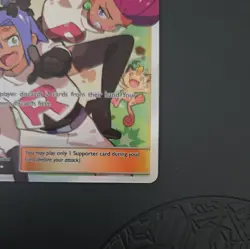 Jessie and James 68/68 Ultra Rare Full Art Hidden Fates Pokemon Card NM - Image 4