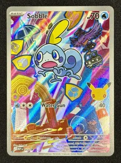 Pokemon MEP Sobble #054 First Partner Promo Holo Full Art Pokemon TCG Card - NM - Image 1