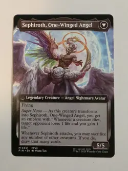 MTG - Sephiroth, Fabled SOLDIER (Extended Art) 0451 - Final Fantasy - Non-Foil - Image 2