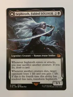 MTG - Sephiroth, Fabled SOLDIER (Extended Art) 0451 - Final Fantasy - Non-Foil - Image 1