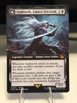 MTG - Sephiroth, Fabled SOLDIER (Extended Art) 0451 - Final Fantasy - Non-Foil - Image 1