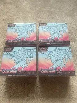 Pokemon TCG Chaos Rising Pokemon Center Elite Trainer Box (ETB) x4 - SEE IMAGES - Image 1