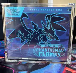 Pokemon TCG Phantasmal Flames Elite Trainer Box ETB With Acrylic ✅ New & Sealed - Image 1