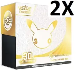 2x Pokemon Center 30th Anniversary ETB Elite Trainer Box Lot New Sealed *PRESALE - Image 1