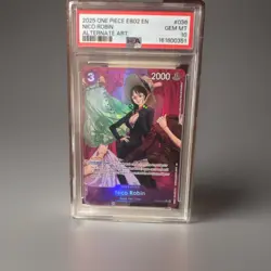 Bandai One Piece Card Game Nico Robin EB02-036 Alt Art Foil PSA 10 EN 2025 - Image 1