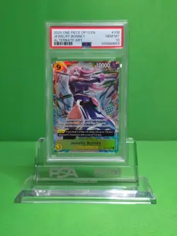 ONE PIECE 2025 CARRYING ON HIS WILL JEWELRY BONNEY ALT ART OP13-108 PSA 10 - Image 1