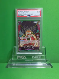 ONE PIECE 2025 BANDAI CARD GAMES FEST 25-26 MONKEY.D.LUFFY OP07-073 PSA 9 - Image 1