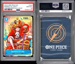 PSA 10 Monkey D. Luffy P-043 Convention Promo 2024 English One Piece TCG - Image 1
