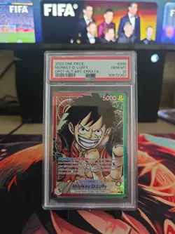 One Piece TCG Monkey.D.Luffy Leader Card OP01-003 Psa 10 - Image 1