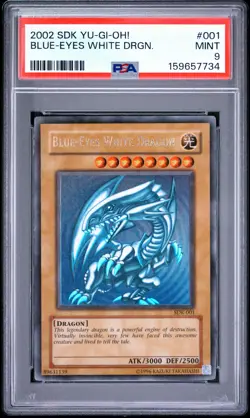 Blue Eyes White Dragon SDK-001 Ultra Rare Unlimited Yugioh PSA 9 *734 - Image 1