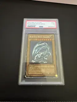 PSA 1 1ST EDITION SDK-001 Blue-Eyes White Dragon 2002 Yugioh Starter Deck Kaiba - Image 1