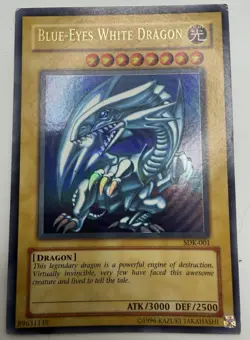 Yu-Gi-Oh! Blue-Eyes White Dragon SDK-001 Ultra Rare Unlimited Starter Deck Holo - Image 1