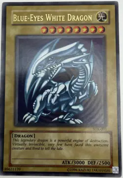Yu-Gi-Oh Blue-Eyes White Dragon SDK-001 Ultra Rare Unlimited LP Konami - Image 3