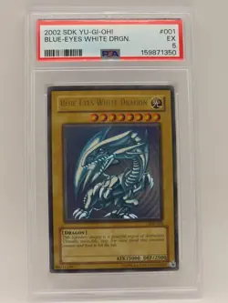 2002 Yu-Gi-Oh! Starter Deck Kaiba SDK-001 Blue-Eyes White Dragon PSA 5 159871350 - Image 1