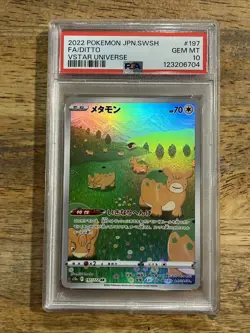 GRADED PSA 10 2022 Pokemon JPN.SWSH FA/Ditto VStar Universe #197 - Image 1