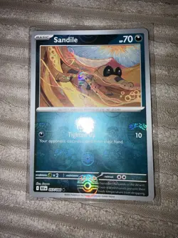 Sandile 057/086 Masterball Reverse Holo Black Bolt Pokemon TCG - Image 1