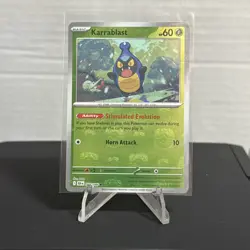 Pokemon TCG Karrablast 009/086 MASTERBALL Holo Black Bolt Reverse Holo NM - Image 1