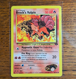 Pokemon TCG - Brock's Vulpix [W Stamped] Wotc Promo 037/132 Regular Eng 1999 - Image 1