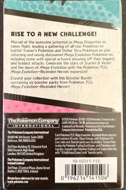 Pokemon TCG Mega Evolution Ascended Heroes Booster Bundle 6 Packs Sealed - Image 2