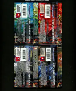 2015 Pokemon XY STEAM SIEGE SET Complete EMPTY Booster Pack Art Lot - NO CARDS! - Image 2