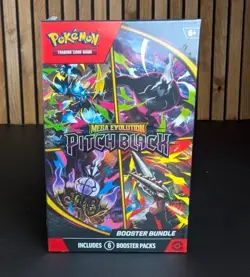 Pokemon TCG: Mega Evolution-Pitch Black Booster Bundle Sealed New (6 Packs) - Image 1