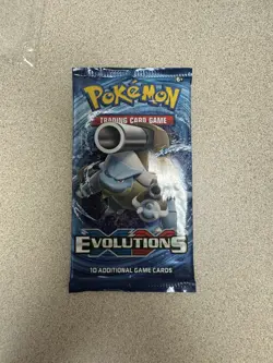 Pokemon TCG XY Evolutions Booster Pack 2016 Blastoise Artwork Factory Sealed - Image 1