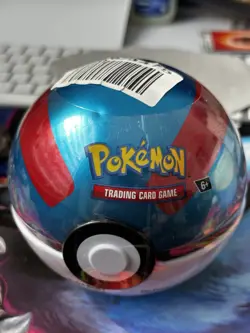 Pokemon TCG Great Ball Tin Factory Sealed Includes 3 Booster Packs - Image 1