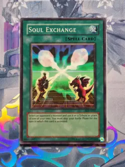 SDY-E037 Soul Exchange Super Rare Unlimited Edition Lightly Played YuGiOh TCG - Image 1