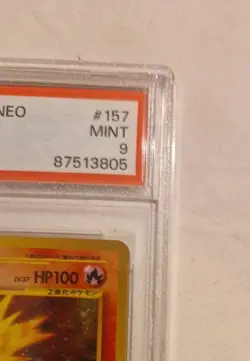 1999 Pokemon Japanese Neo Promo #157 Typhlosion-Holo Premium File PSA 9 - Image 5