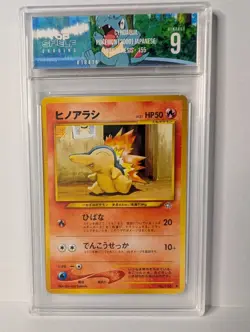 1999 Pokemon Japanese Cyndaquil No.155 Neo Premium File CGC 9 MINT - Image 1
