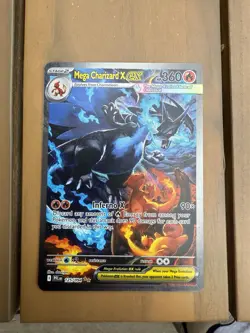 Pokemon TCG Mega Charizard X EX 125/094 Phantasmal Flames SIR - Image 1