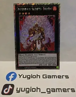 YUGIOH BROTHERHOOD OF THE FIRE FIST TIGER KING SECRET CT11 LIGHT PLAYED - Image 1